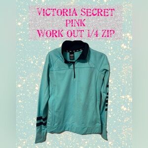 Victorias Secret PINK
teal 1/4 zip workout sweatshirt.
PERFECT CONDITION